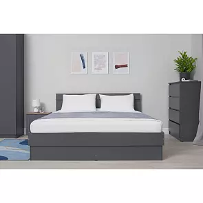 Челси Кровать 1,6м (Графит, графит)