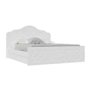 С/Г Престиж Кровать 1,4м (Белый матовый, белый)