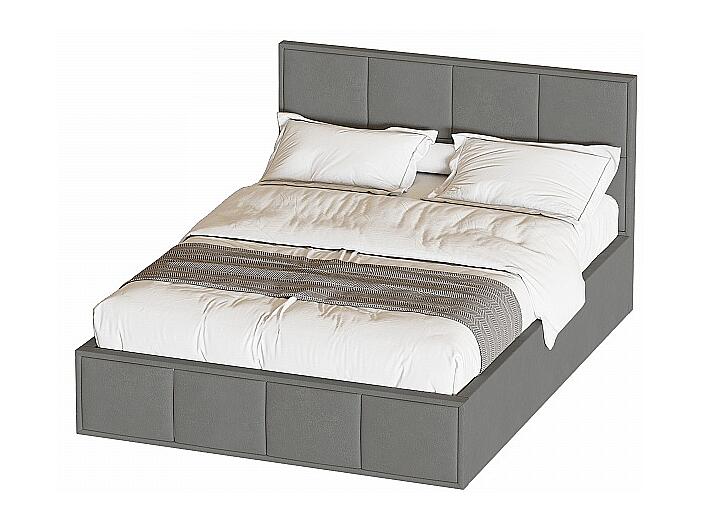 Кровать "Октавия" 140 Лана серый Вариант 1