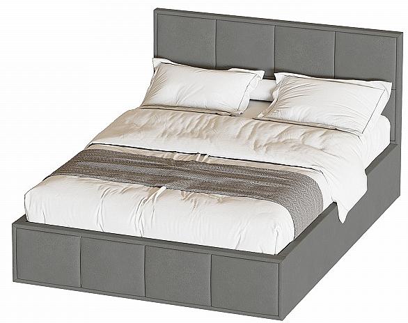 Кровать Октавия 140 Лана серый Вариант 1 коврик для ванной bath plus лана 70x120 см цвет белый