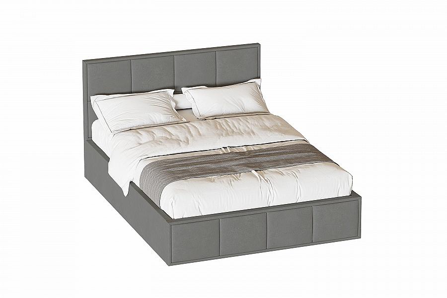 Кровать Октавия 160 Лана серый Вариант 1 коврик для ванной bath plus лана 70x120 см цвет белый
