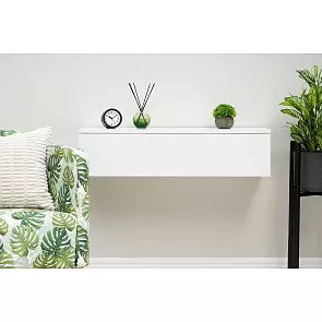 Челси Тумба подвесная (Белый глянец холодный, белый)