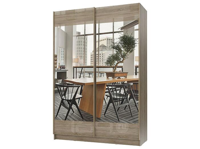 Комплект фасадов Марвин-3 СТЛ.299.52 с зеркалом 1832 Дуб сонома глянец/Зеркало