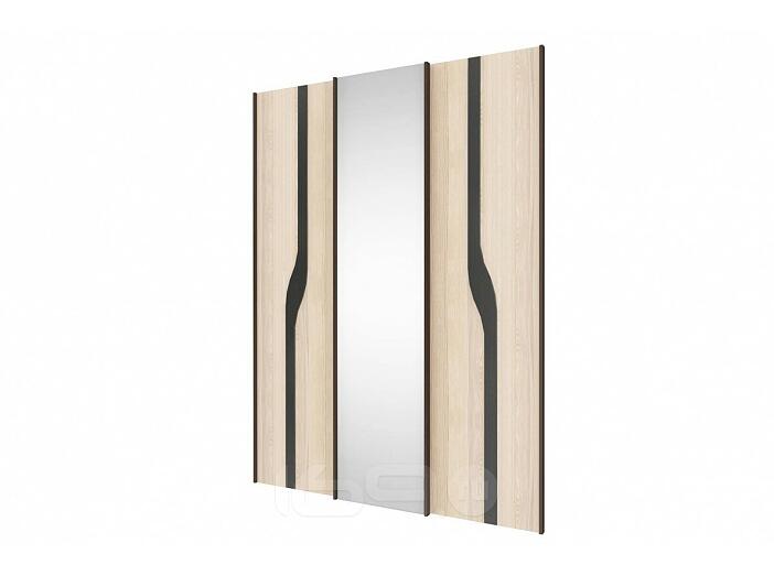 Комплект раздвижных фасадов для шкафа-купе Кензо СТЛ.187.05 Ясень песочный