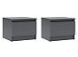 Челси Тумбы прикроватные (Ш) (Графит, графит)