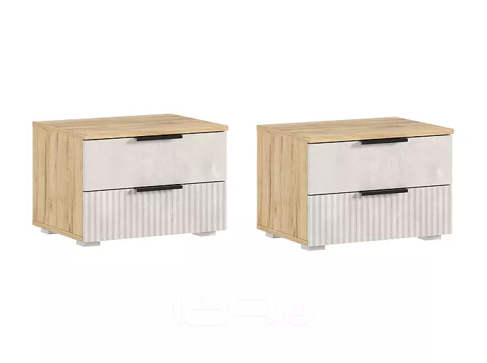 Марвэл Тумбы прикроватные (2 шт) (Мальта, Дуб Крафт)