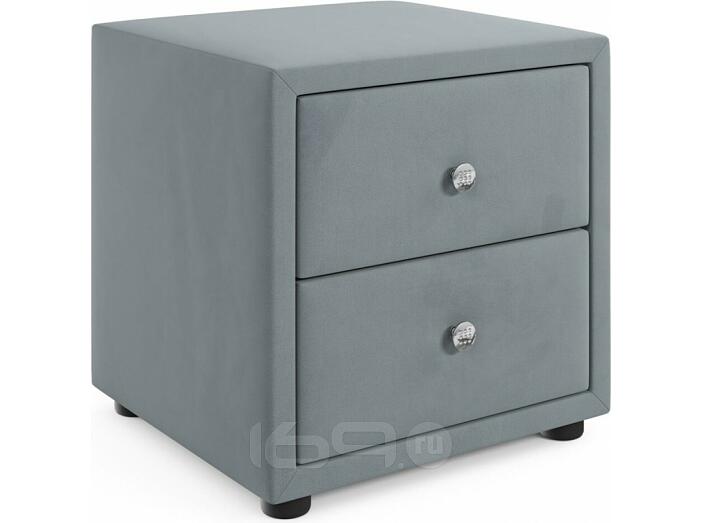 Мягкая прикроватная тумба Cubo серая