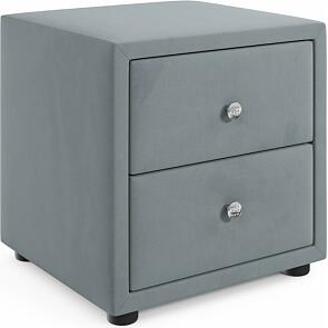Мягкая прикроватная тумба Cubo серая