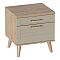 Тумба 2 ящ "Гавана" спальня Светло-серый софт