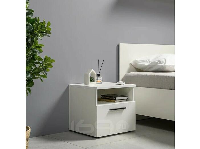 Эйр Тумба прикроватная 16.12 Белый PE шагрень