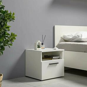 Эйр Тумба прикроватная 16.12 Белый PE шагрень