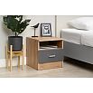 Мартина Тумба прикроватная (Графит, Дуб крафт)
