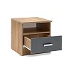 Мартина Тумба прикроватная (Графит, Дуб крафт)