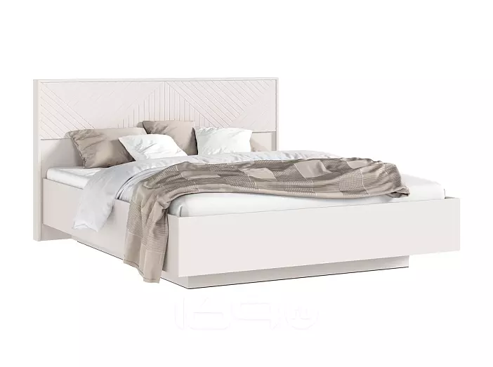 Кровать Флэш с подсветкой без обивки кашемир С П/М 1600x2000, ортопедическое основание, изголовье жесткое