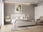 Кровать Флэш с подсветкой без обивки кашемир С П/М 160x200, ортопедическое основание, изголовье жесткое
