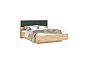 Кровать Ирис без обивки браш мени грин С П/М 1600x2000, ортопедическое основание, изголовье жесткое