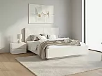Кровать Ирис без обивки кашемир С П/М 160x200, ортопедическое основание, изголовье жесткое