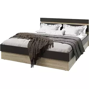Кровать Ким без обивки графит софт new С П/М 1600x2000, ортопедическое основание, изголовье жесткое