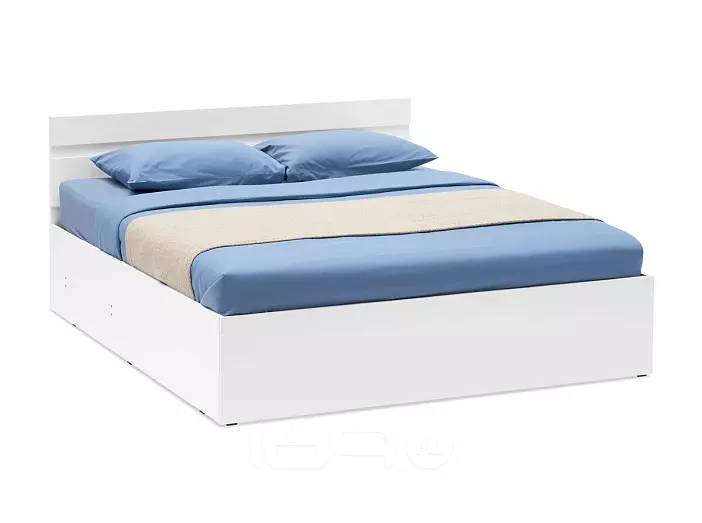 С/Г Нэнси New Кровать 1,4м с ПМ (Белый глянец)