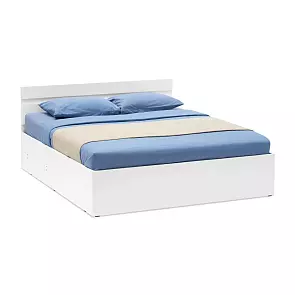 С/Г Нэнси New Кровать 1,4м с ПМ (Белый глянец)