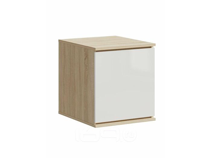 Челси Антресоль к пеналу (450) (Белый глянец, дуб сонома)