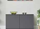 Антресоль 902x514x540 Челси Графит/графит ЛДСП