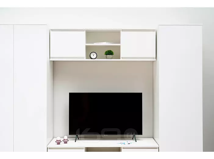 Челси Полка открытая (Антресоль) (Белый глянец, белый)