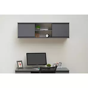 Челси Полка открытая (Антресоль) (Графит, графит)