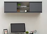 Антресоль 1352x354x412 Челси Графит/графит ЛДСП