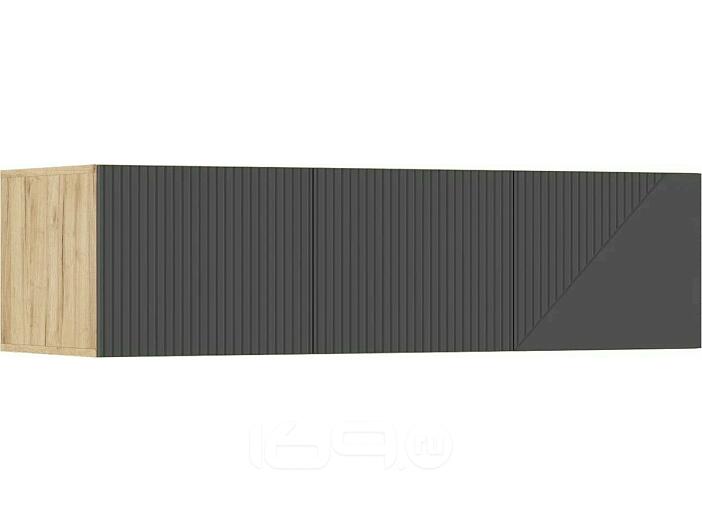 Ирис Антресоль к шкафу (1350) (Браш Графит, Дуб Крафт)