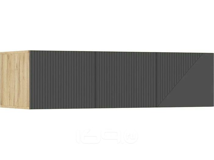 Антресоль 1350x510x364 Ирис Браш Графит/дуб крафт МДФ