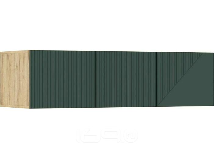 Ирис Антресоль к шкафу (1350) (Браш Мени Грин, Дуб Крафт)