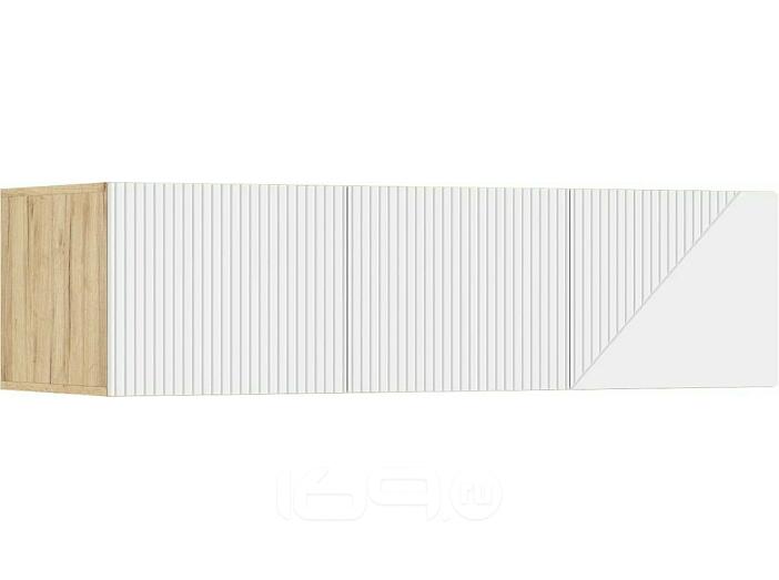 Ирис Антресоль к шкафу (1350) (Браш Вайт, Дуб Крафт)