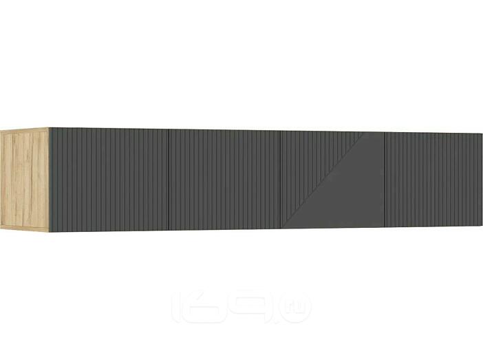 Ирис Антресоль к шкафу (1800) (Браш Графит, Дуб Крафт)