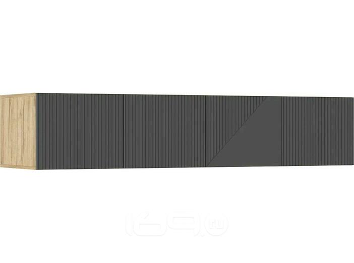 Антресоль 1800x510x364 Ирис Браш Графит/дуб крафт МДФ