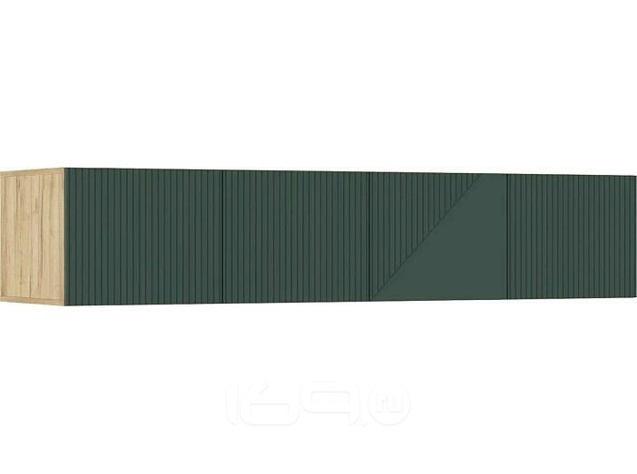 Антресоль 1800x510x364 Ирис Браш Мени Грин/дуб крафт МДФ