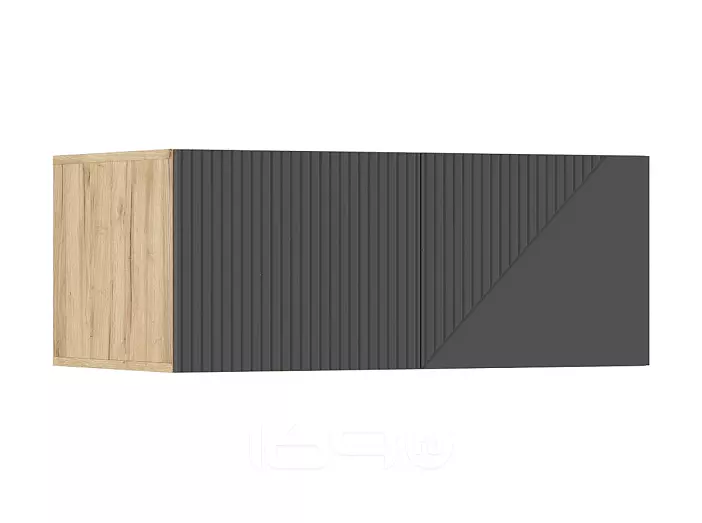 Ирис Антресоль к шкафу (900) (Браш Графит, Дуб Крафт)