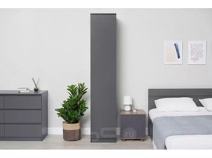 Челси Пенал 1 створка (Графит, графит)