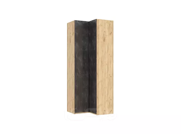 Марвэл Шкаф угловой (Мальта грей, Дуб Крафт)