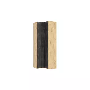 Марвэл Шкаф угловой (Мальта грей, Дуб Крафт)