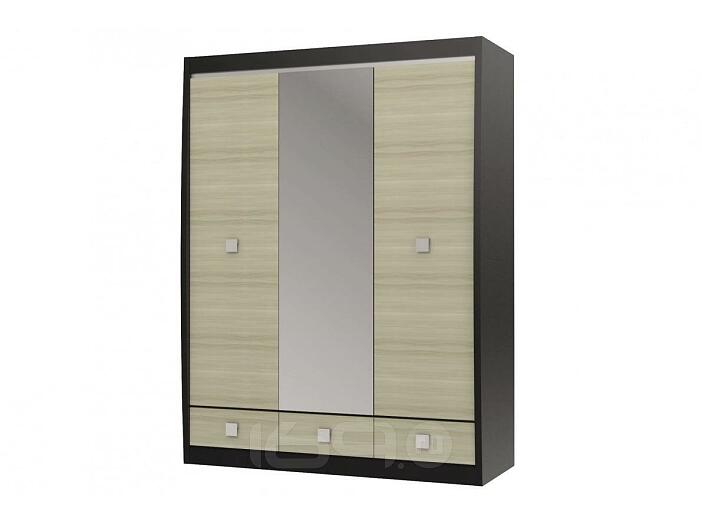 Шкаф с зеркалом 3-х дверный с 3-мя ящиками Ксено СТЛ.078.16 Дуб феррара/Ясень Шкаф с зеркалом 3-х дверный с 3-мя ящиками Ксено СТЛ.078.16 Дуб феррара/Ясень