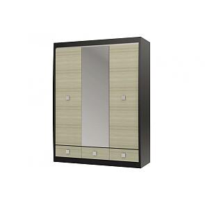 Шкаф с зеркалом 3-х дверный с 3-мя ящиками Ксено СТЛ.078.16 Дуб феррара/Ясень