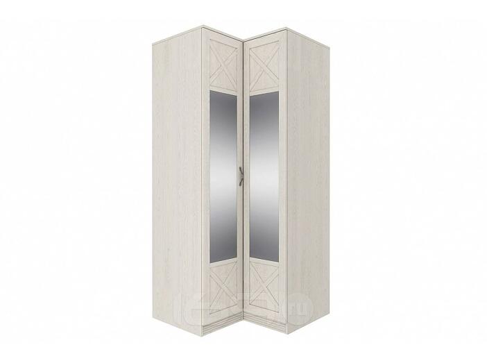 Шкаф угловой с зеркалом Лозанна СТЛ.223.10 Дуб белый