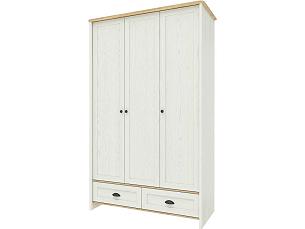 Skříň 3dveřová. se zásuvkami Tiffany STL.305.02 Dub Nebraska/Bílá