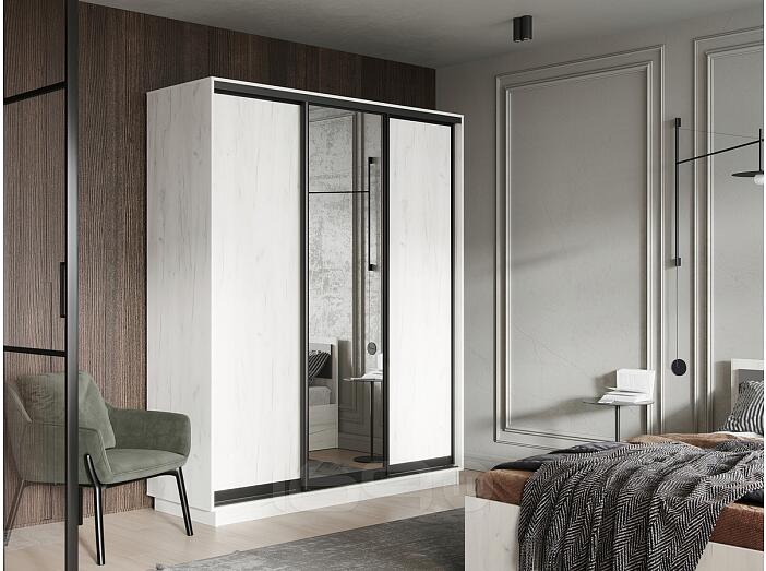 Шкаф-купе Тринити NEW (1800) Каркас (Дуб Крафт Белый)