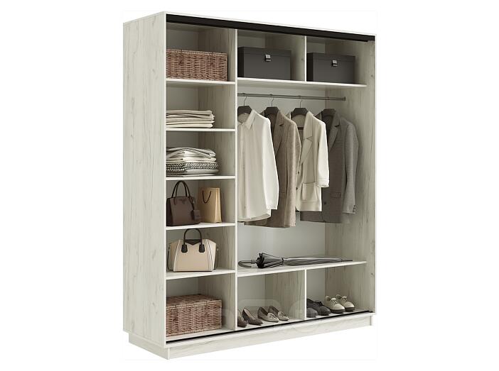 Каркас (Дуб Крафт Белый) от Шкафа-купе Тринити NEW (1800)