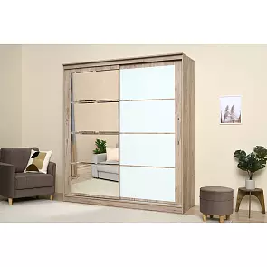 Шкаф-купе Элегант №7 2,0 м (Дуб Крафт серый)