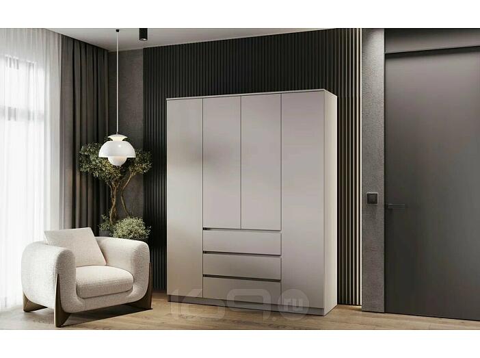 Челси Шкаф 1600 (4-х ств) (Ш) (Кашемир, Кашемир)