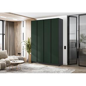 Келвин Шкаф 4-х ств. (1600) (Изумрудный, Графит)