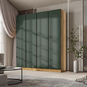 Келвин Шкаф 4-х ств. (2000) (Изумрудный, Дуб Крафт)